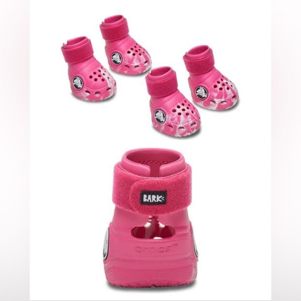 Barkbox x Crocs Pink Tie Dye Clogs - Glow in the Dark!